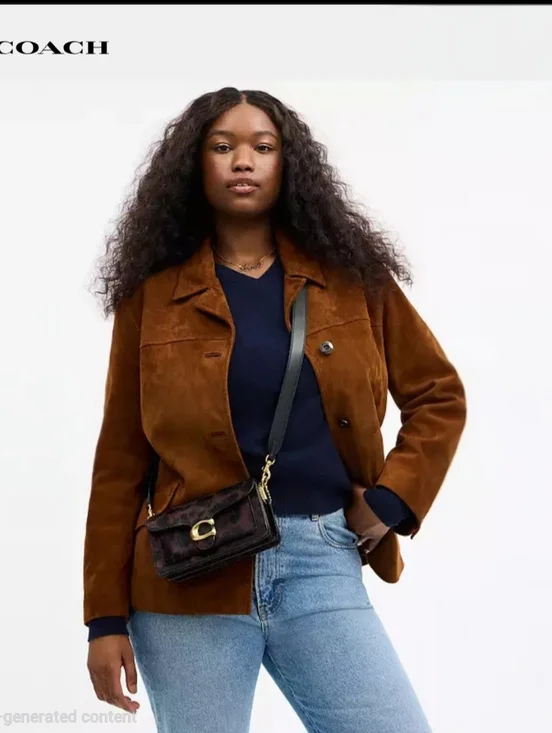 Coach Tabby Shoulder Bag 20 in Haircalf With Brown Leopard with Gold C Hardware - Picture 9 of 16